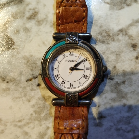 Vintage Womens Fossil Et788 Watch 